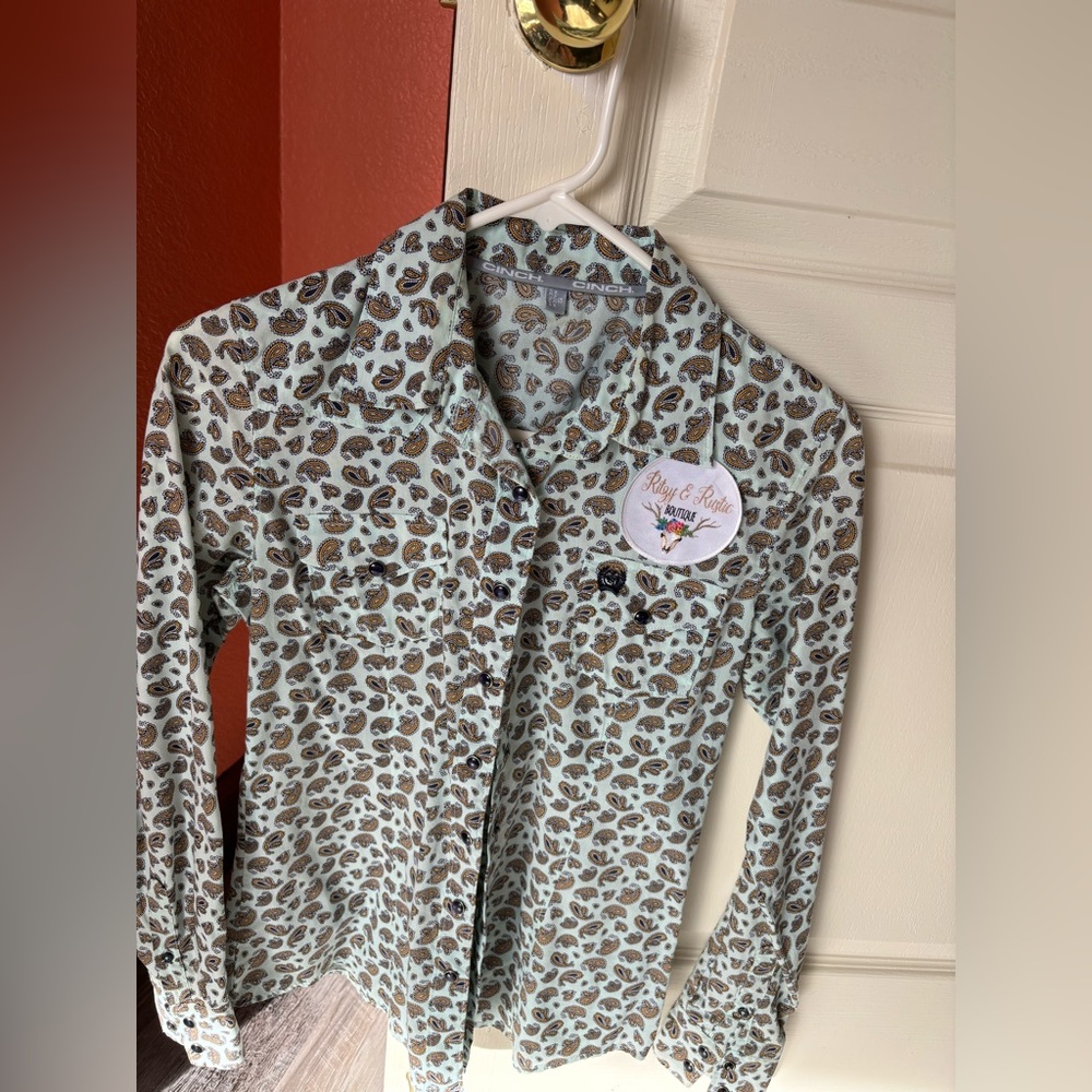 CINCH paisley button down